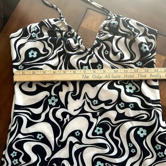 COTTON ON Women's Bodycon Gathered Halter Mini Dress Large - Picture 7 of 11